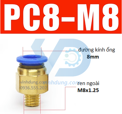 Cút nối nhanh ren thô