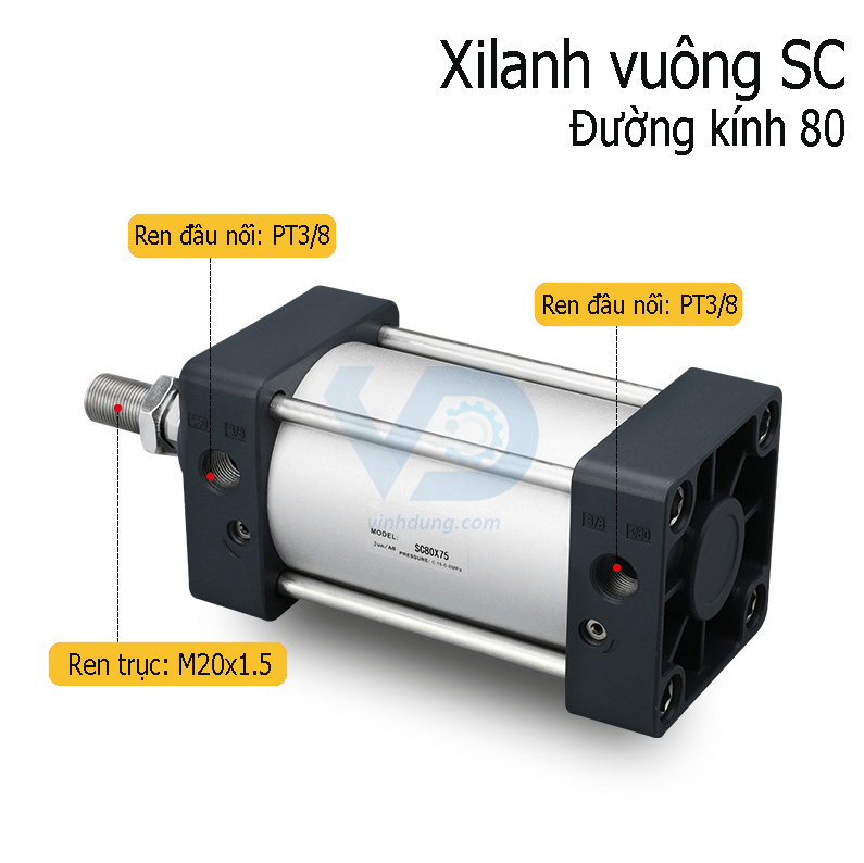 Xi lanh khí nén SC80