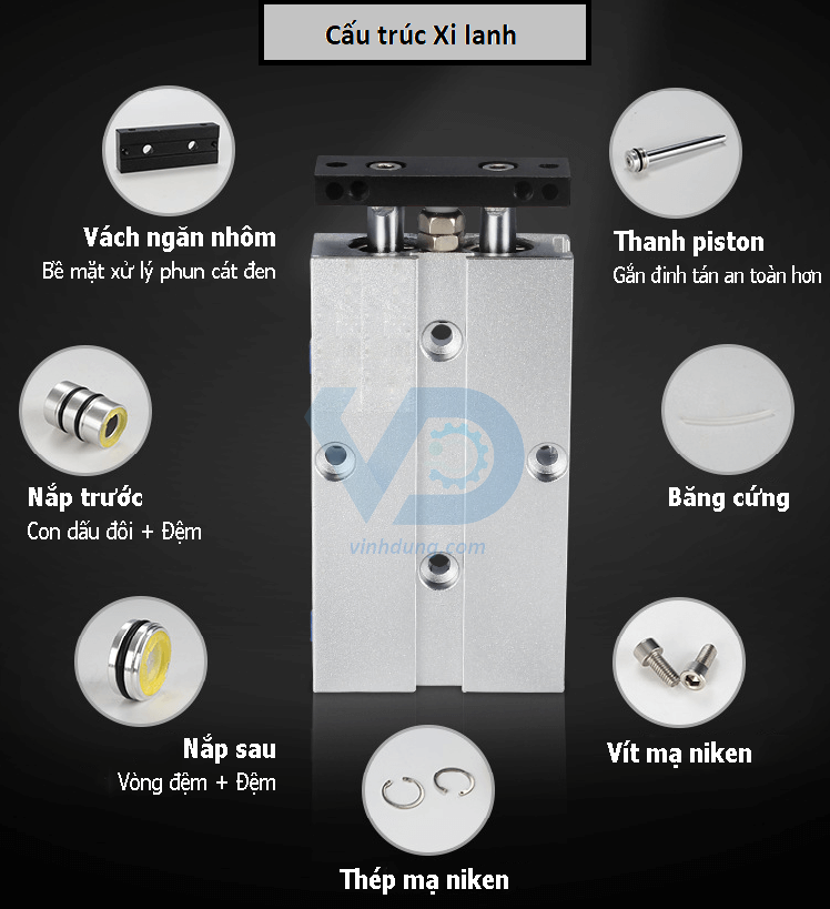 Xi lanh khí nén TN25