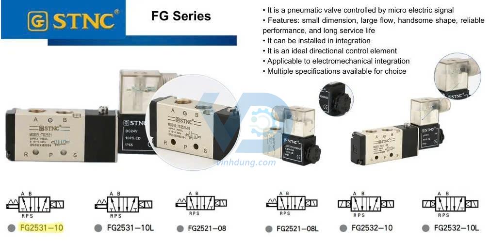 Van điện từ STNC FG2511 FG2521 FG2531 FG2541 FG2561 FG2581 FG2522 FG2532 FG2542 FG2562 FG2582 FG3522 FG3532 FG3542 FG3562 FG3582