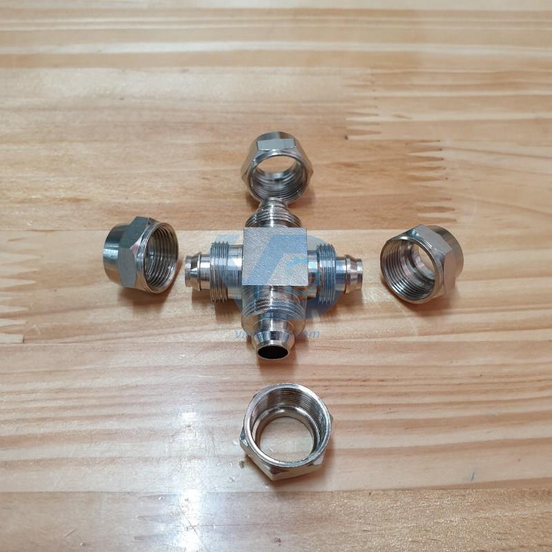 Đầu nối nhanh dạng xiết - 4 ngả