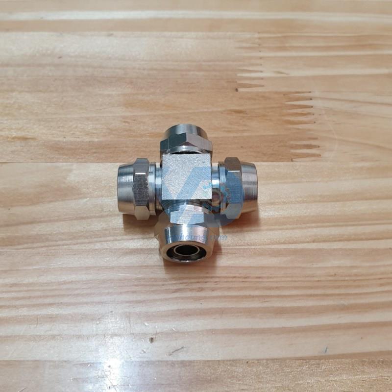 Đầu nối nhanh dạng xiết - 4 ngả