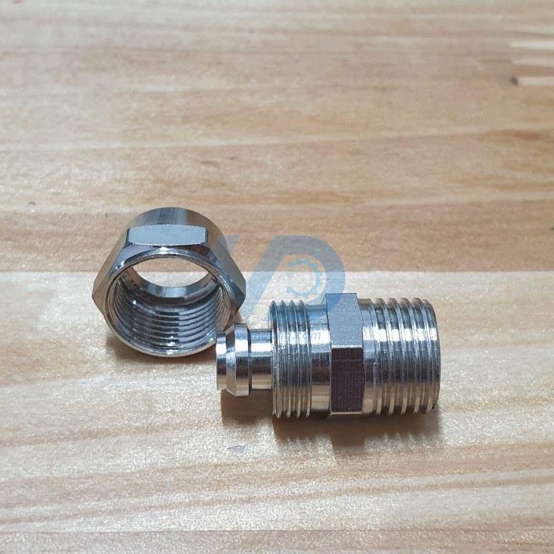 Đầu nối nhanh dạng xiết - ren ngoài