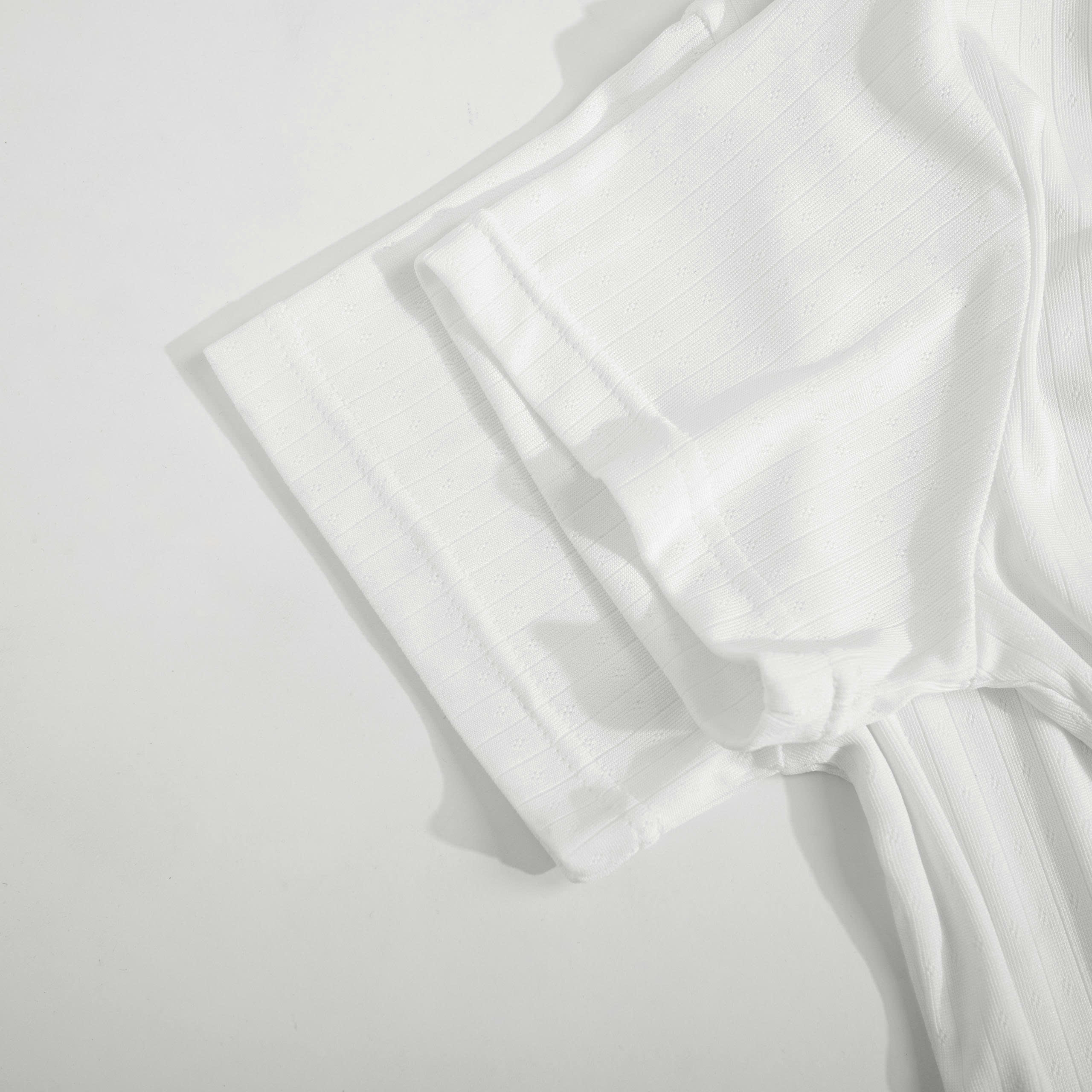K5216 LOWKEY_ÁO THUN CỔ SEN TAY NGẮN NHÚN LAI BÈO CHẤT THUN COTTON HỌA TIẾT CO GIÃN, MỀM MẠI