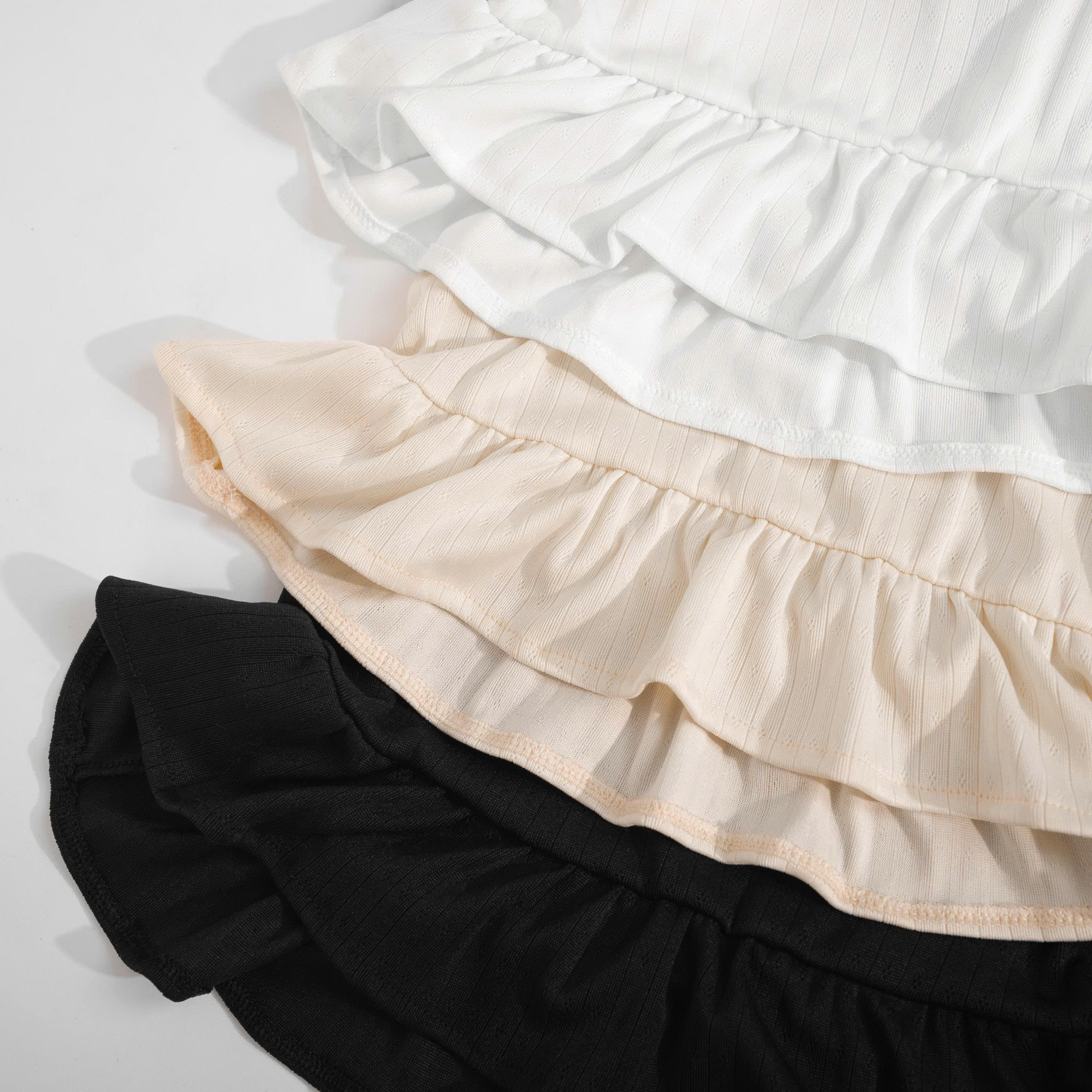 K5216 LOWKEY_ÁO THUN CỔ SEN TAY NGẮN NHÚN LAI BÈO CHẤT THUN COTTON HỌA TIẾT CO GIÃN, MỀM MẠI