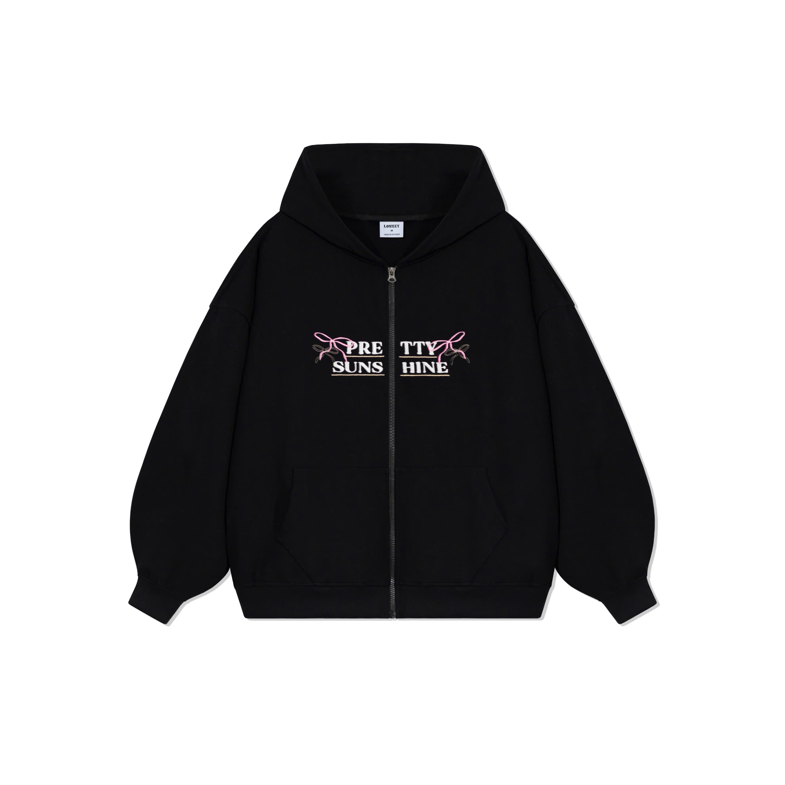 K5002 HOODIE ZIP ĐEN