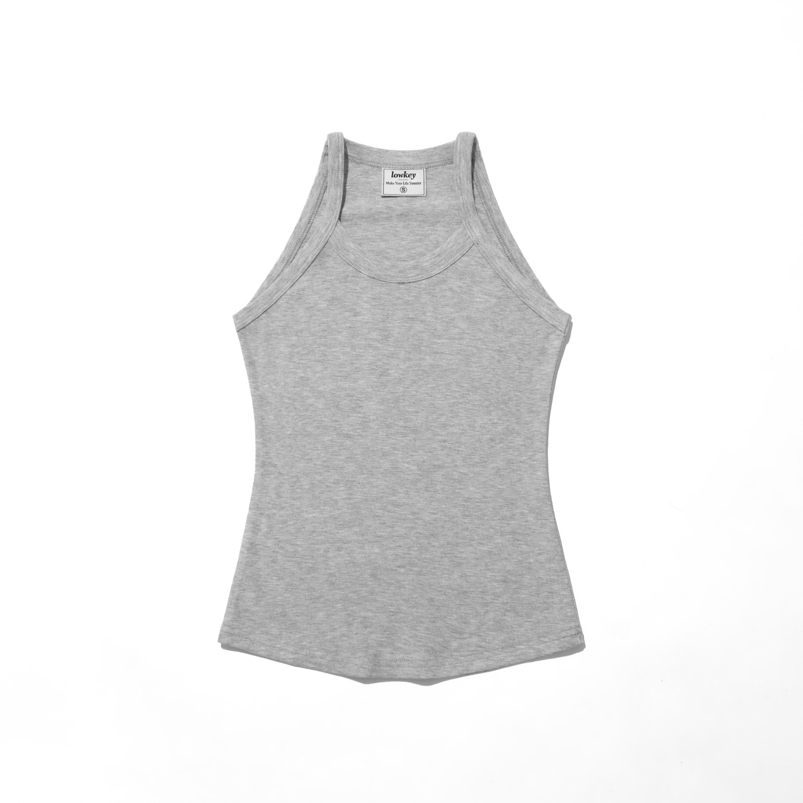K5212 LOWKEY_ ÁO DÂY CỔ YẾM THUN COTTON BORIP CO GIÃN MỀM MẠI, THOÁNG MÁT