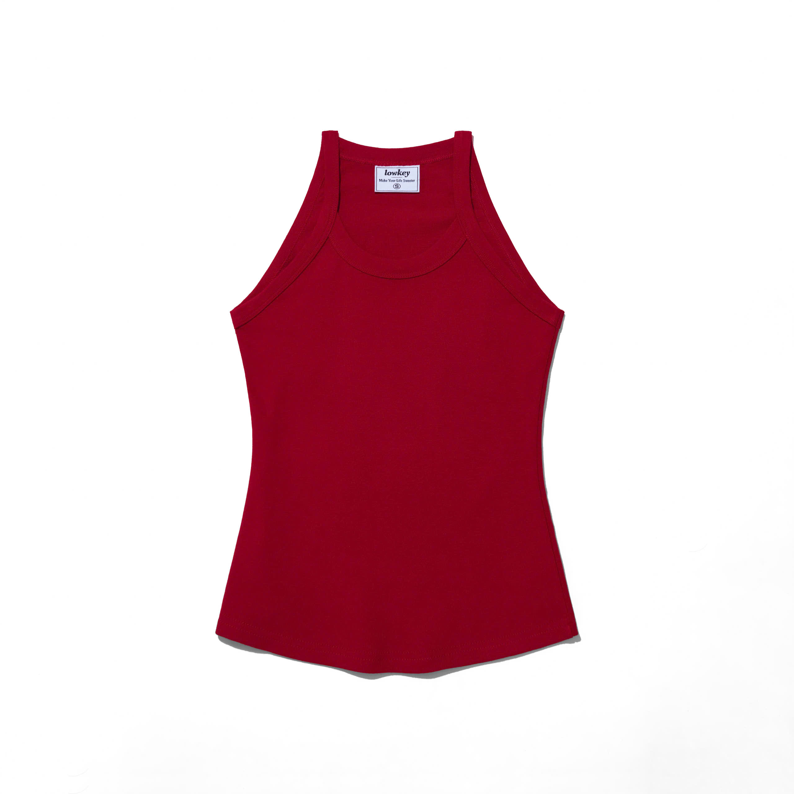 K5212 LOWKEY_ ÁO DÂY CỔ YẾM THUN COTTON BORIP CO GIÃN MỀM MẠI, THOÁNG MÁT