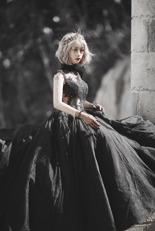 Mua Đầm đen dáng xòe xinh xắn - Hình thật shop chụp bigsize váy đầm nữ đẹp  đi biển giá rẻ | Tiki