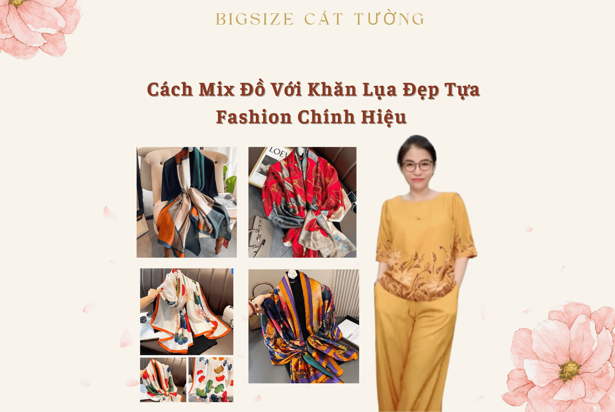 Những cách Mix Đồ Với Khăn Lụa Đẹp Tựa Fashion Chính Hiệu