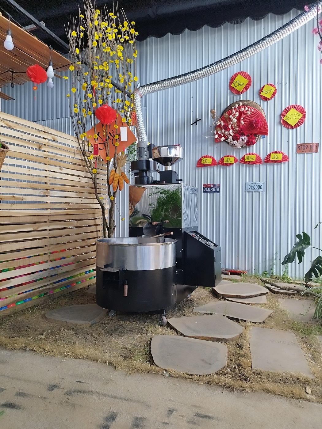 Máy rang điện JS6