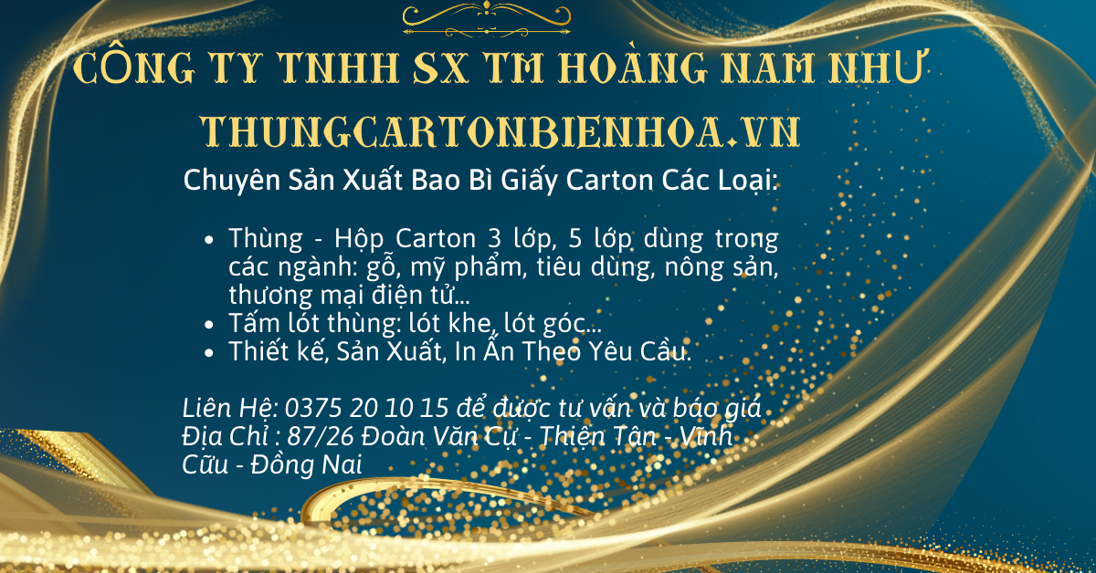 Sản xuất thùng carton tại Bình Dương