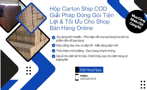 Hộp Carton Ship COD