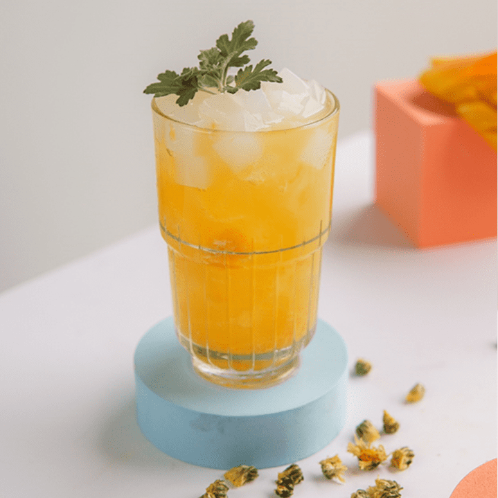 Trà Oolong Cúc Dứa Dừa
