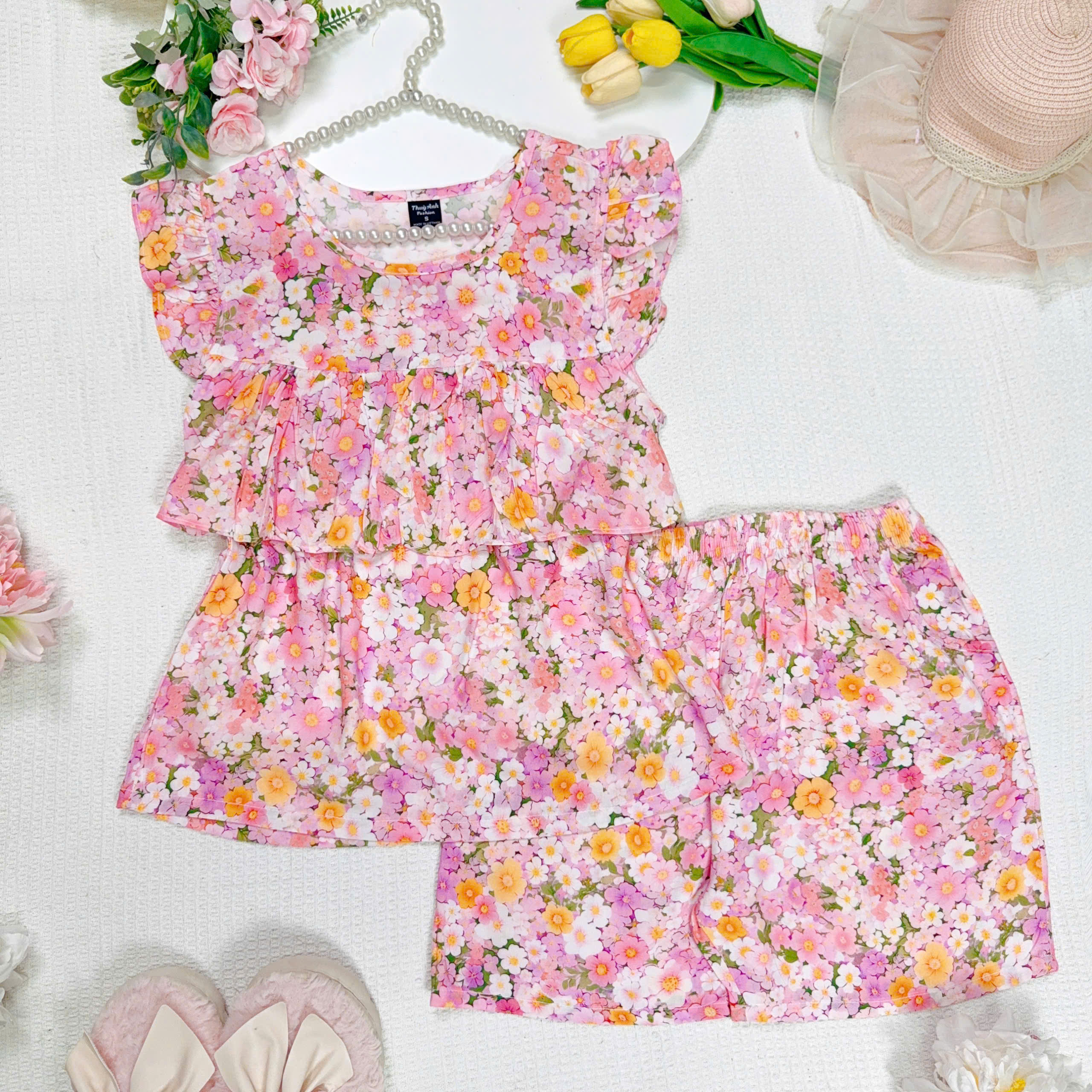 NL cánh tiên quần đùi bèo ngực