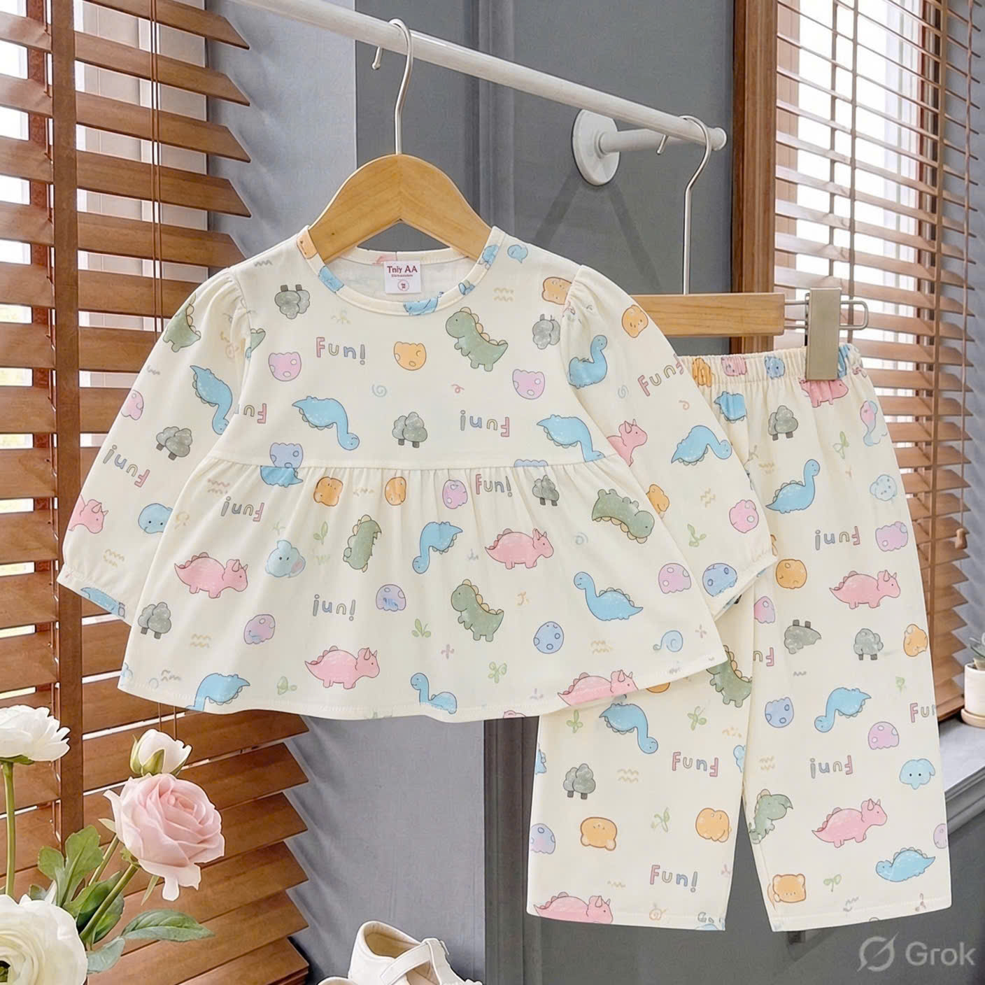 bé gái - babydoll tay dài nhỏ