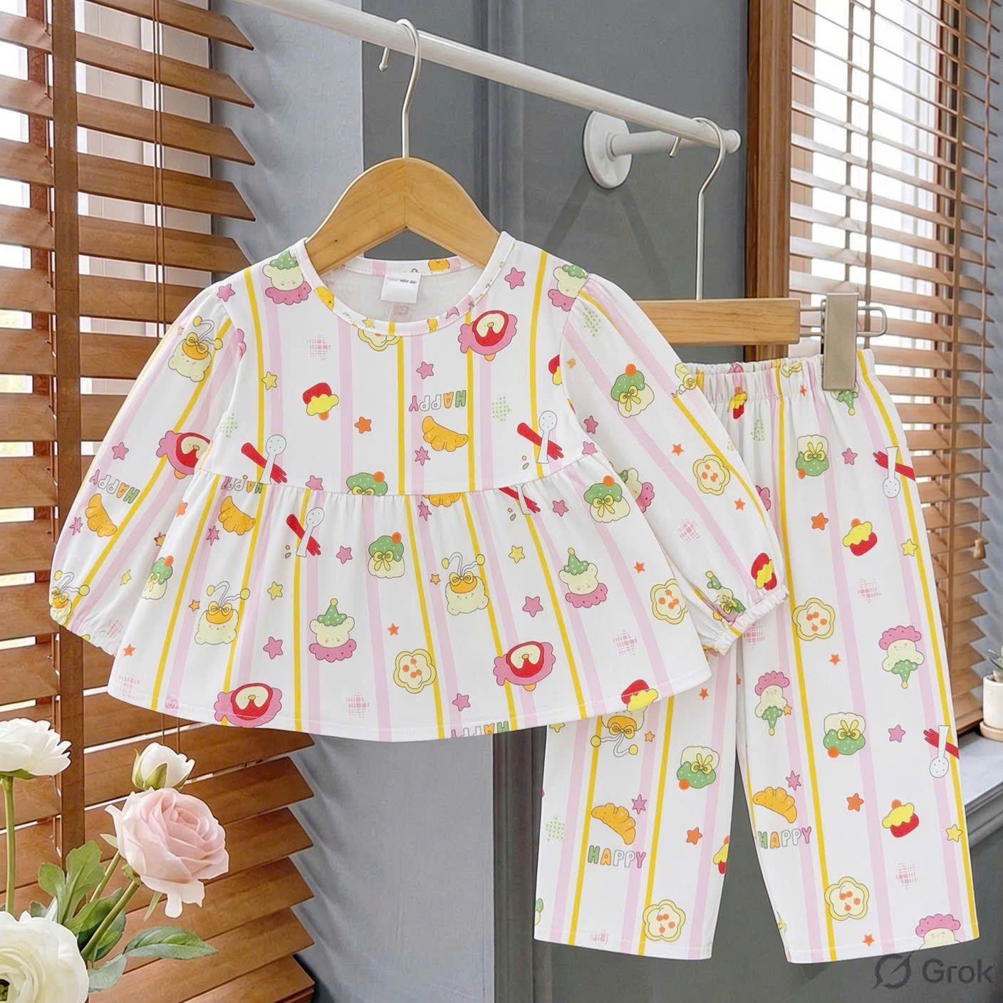 bé gái - babydoll tay dài nhỏ
