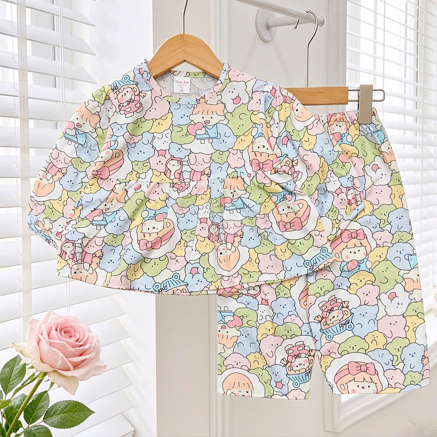 bé gái - babydoll tay dài nhỏ