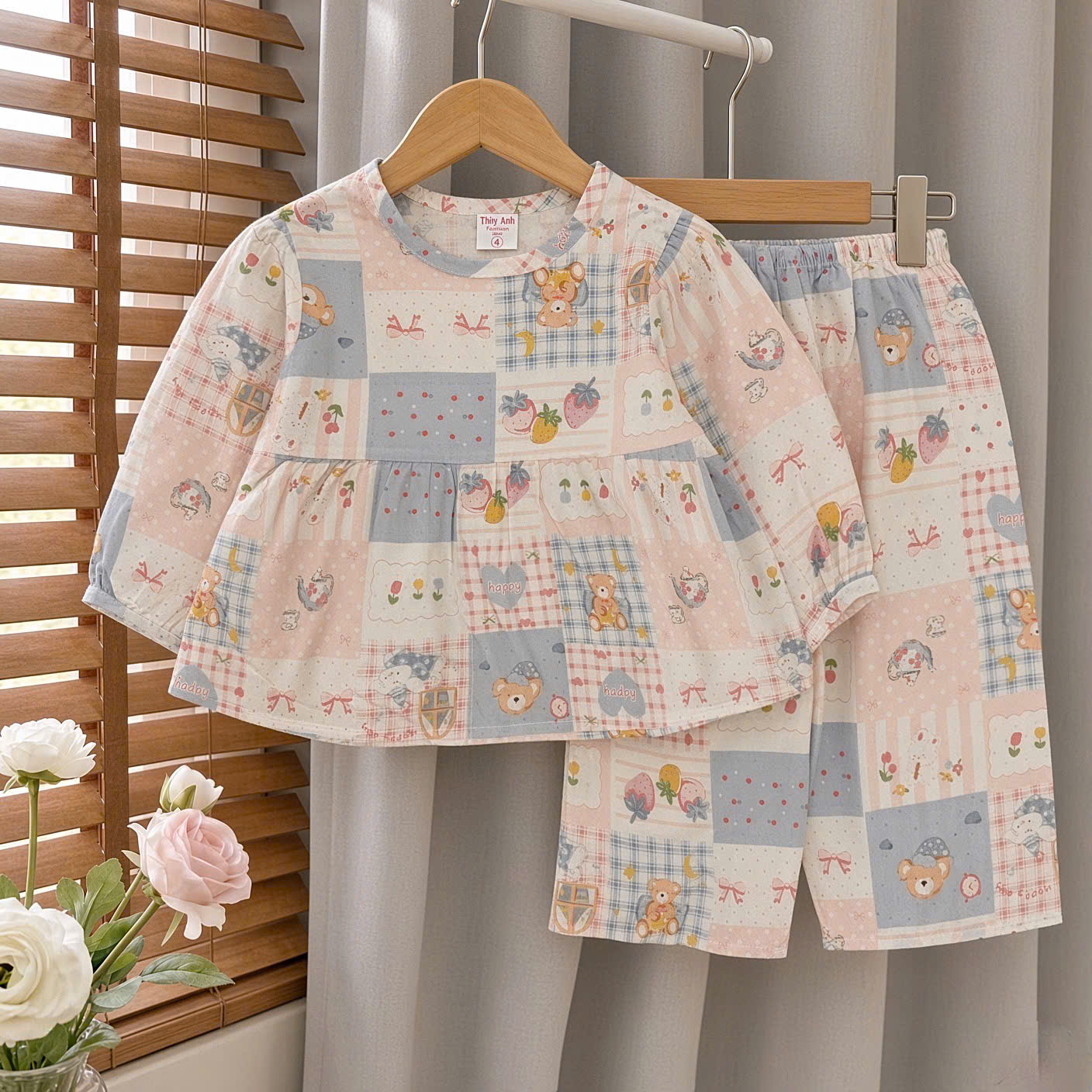 bé gái - babydoll tay dài nhỏ