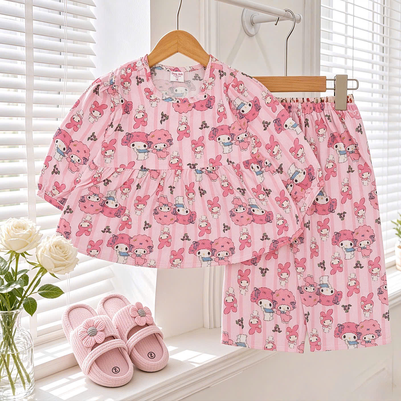 bé gái - babydoll tay dài nhỏ