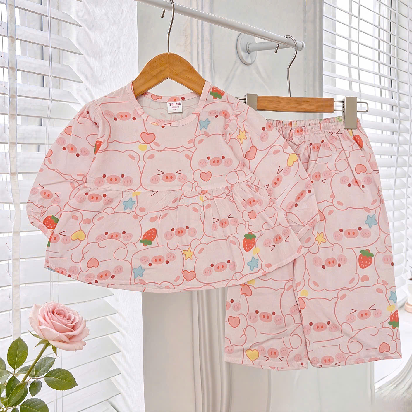 bé gái - babydoll tay dài lớn