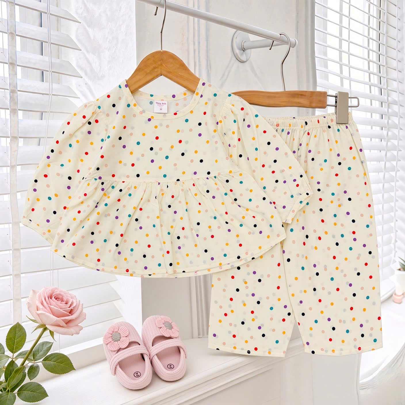 bé gái - babydoll tay dài nhỏ