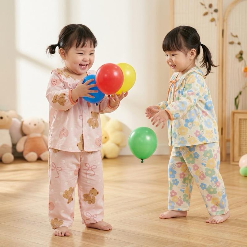 Bản sao của [xem kỹ bảng size] ĐỒ BỘ BÉ GÁI [13kg-46kg] Bộ tole tay dài quần dài cổ thêu - vải loại 1 [FREESHIP]