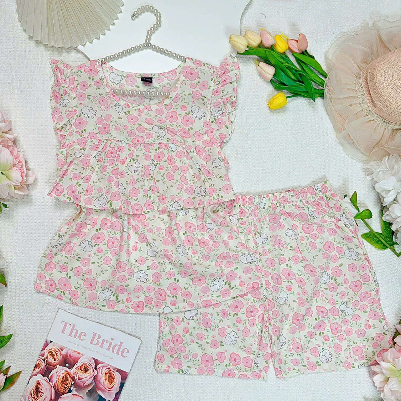 NL cánh tiên quần đùi bèo ngực
