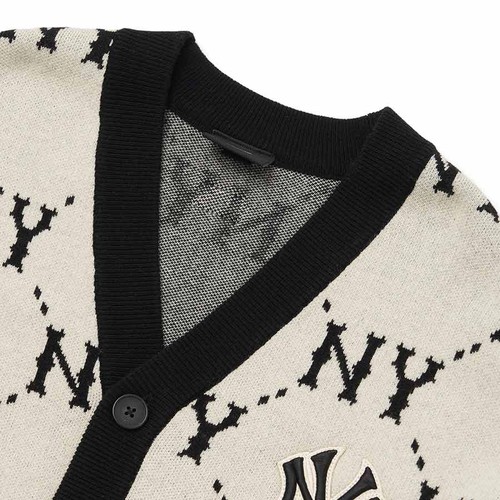 Áo nỉ MLB Monogram Diamond Cardigan Boston Red Sox 3AKTM021443BGD