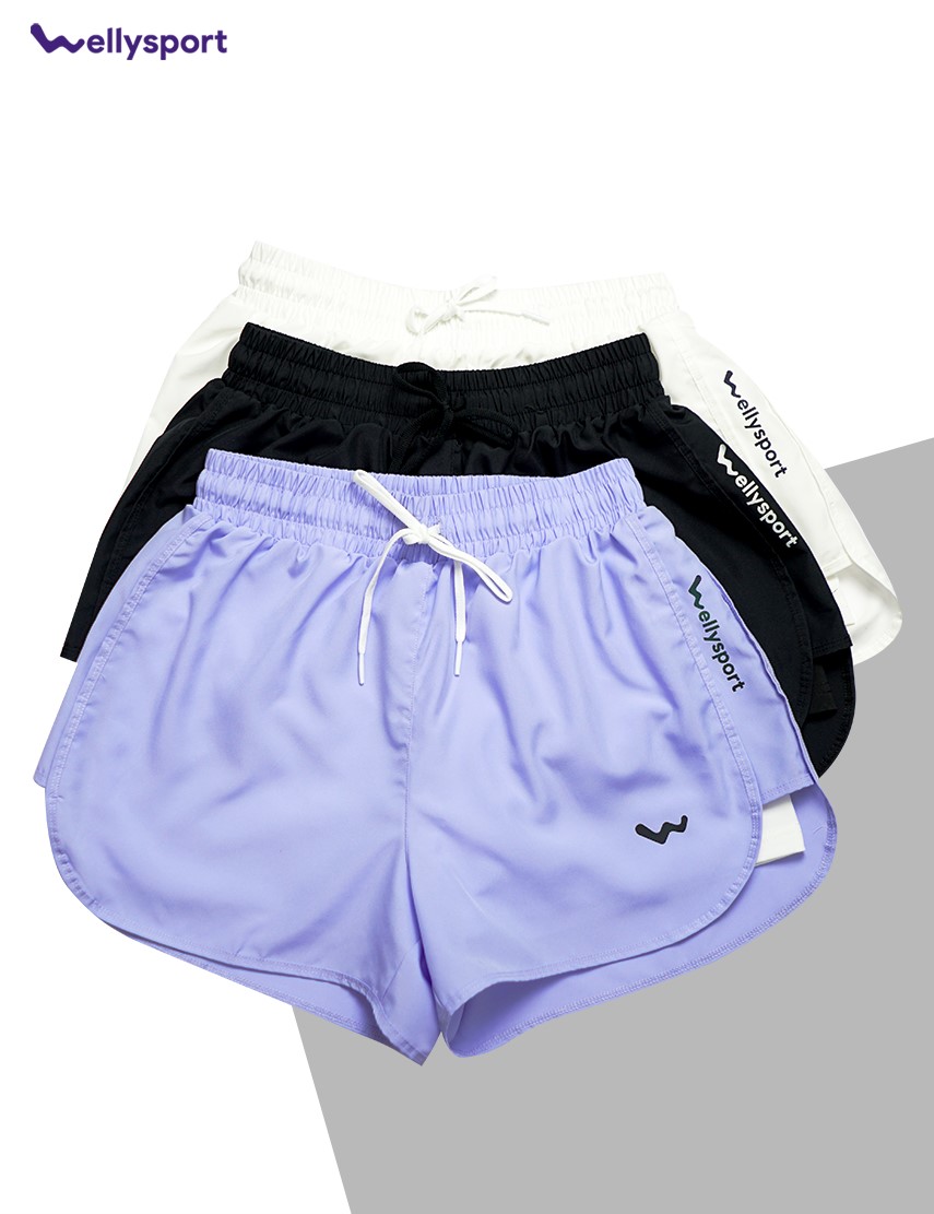 Quần Short Nữ Thể Thao Welly Sport, Tập Gym, Chạy Bộ, Mã QSNM