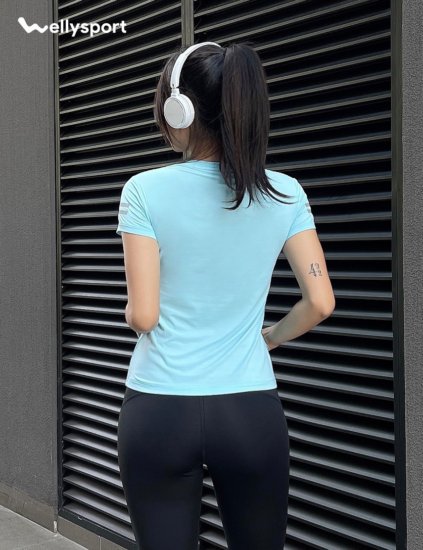 Áo Thun Thể Thao Nữ Lỗ Thoáng Khí, Welly Sport , Mã ANLTK001