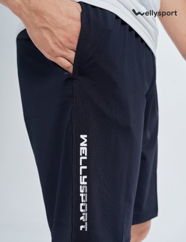 Quần Short Thể Thao Nam Welly Sport - Màu Xanh Đen Denim, Mã QDN03
