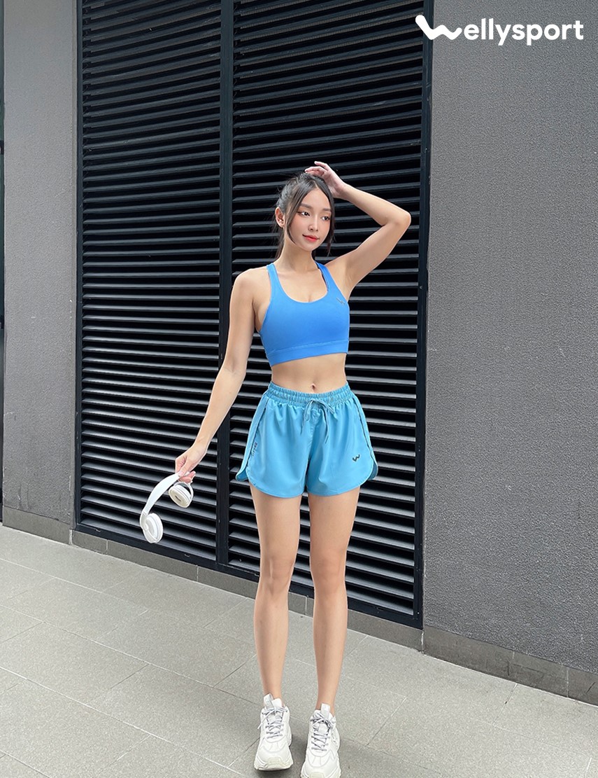 Áo Bra Tập Gym, Yoga Nữ, Màu Xanh Royal, Welly Sport, Mã AOBR