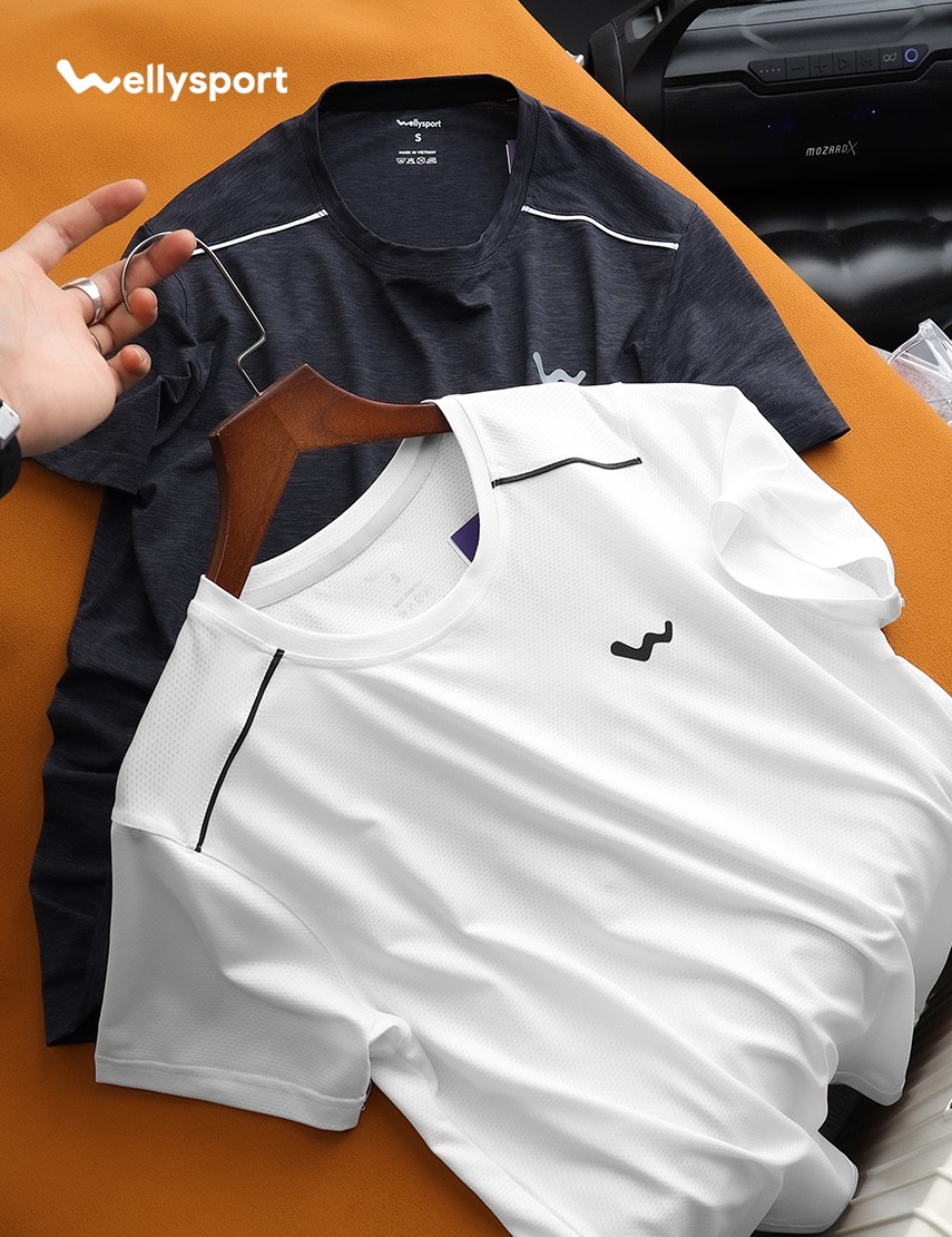 Áo Thun Thể Thao Nam Lỗ Thoáng Khí, Welly Sport, Mã ANLTK03