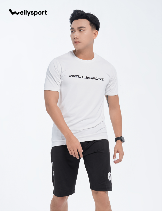 Áo Thun Nam Cao Cấp Welly Sport - Màu Trắng, Mã ANCGN008