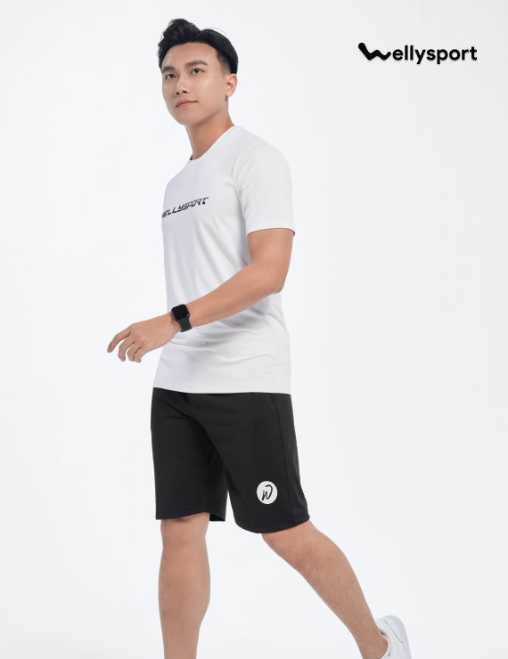 Quần Short Thể Thao Nam Welly Sport - Màu Đen Black, Mã QDN02