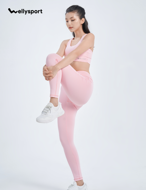 Bộ Đồ Tập Yoga, Gym Nữ 4 dây - Màu Hồng Peony, Mã 4DHNM