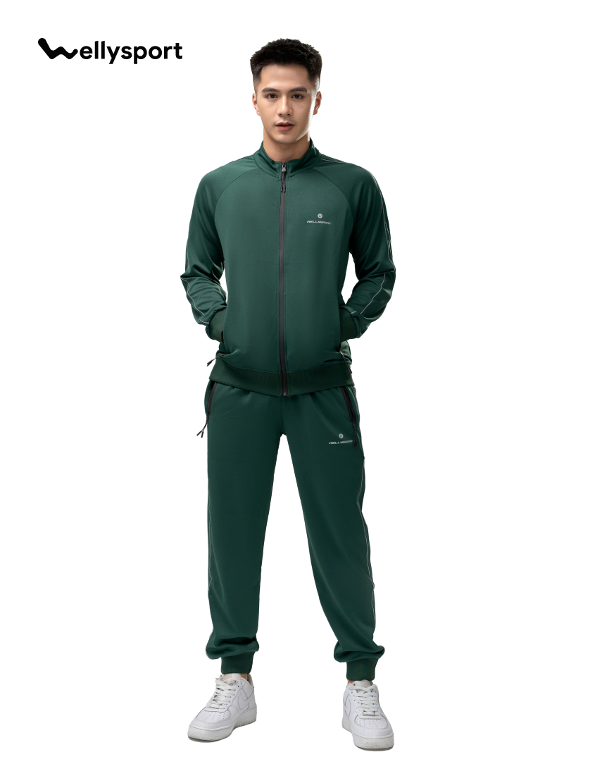 Bộ Đồ Thể Thao Nam, Welly Sport - Màu Xanh Lá, Mã BDN03