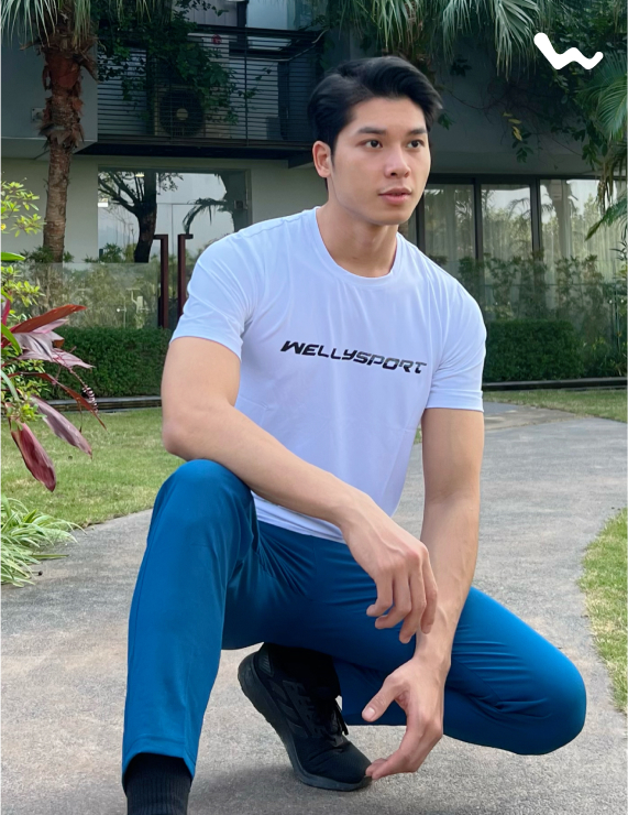Quần Dài Nam Thể Thao, Màu Xanh, Welly Sport, Mã QDN07