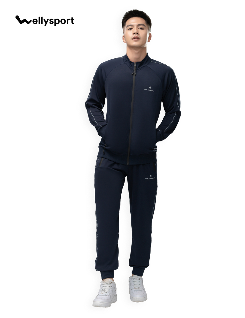 Bộ Đồ Thể Thao Nam, Welly Sport - Màu Xanh Đen, Mã BDN02