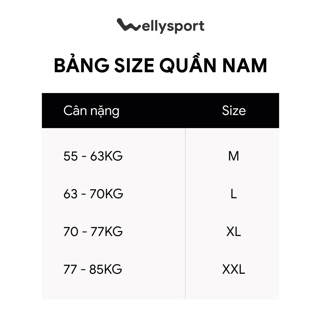 Quần Short Thể Thao Nam 2 Sọc , Welly Sport, thoáng khí, thoải mái vận động, Mã QSPQ