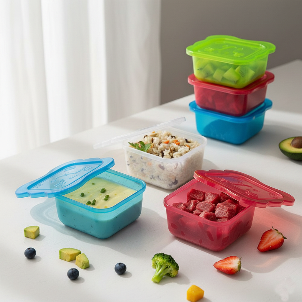 Set 4 hộp nhựa mặt cười