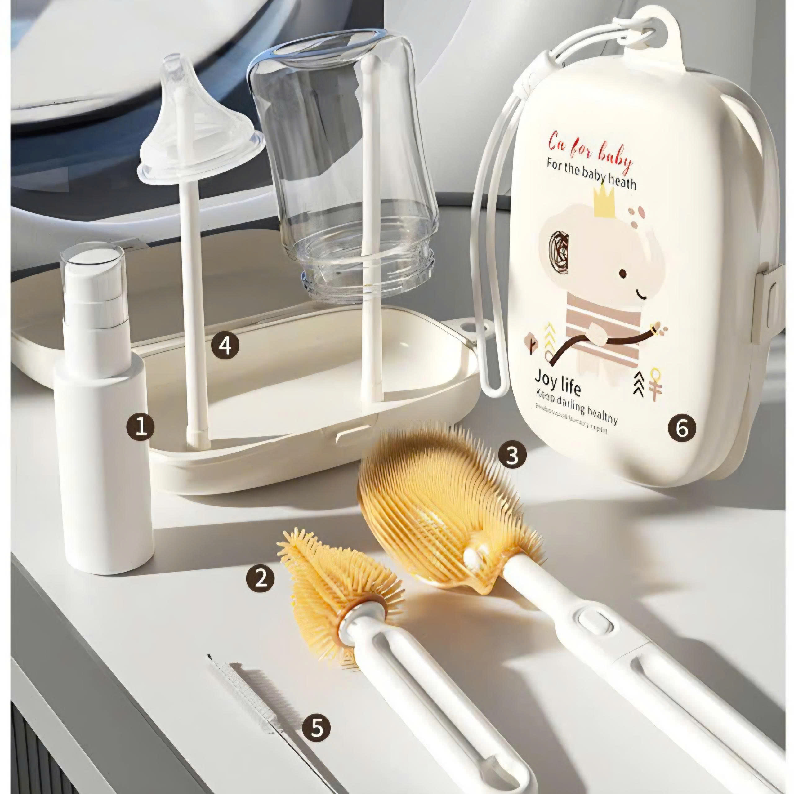 Bộ Cọ Rửa Bình Sữa_kèm Hộp