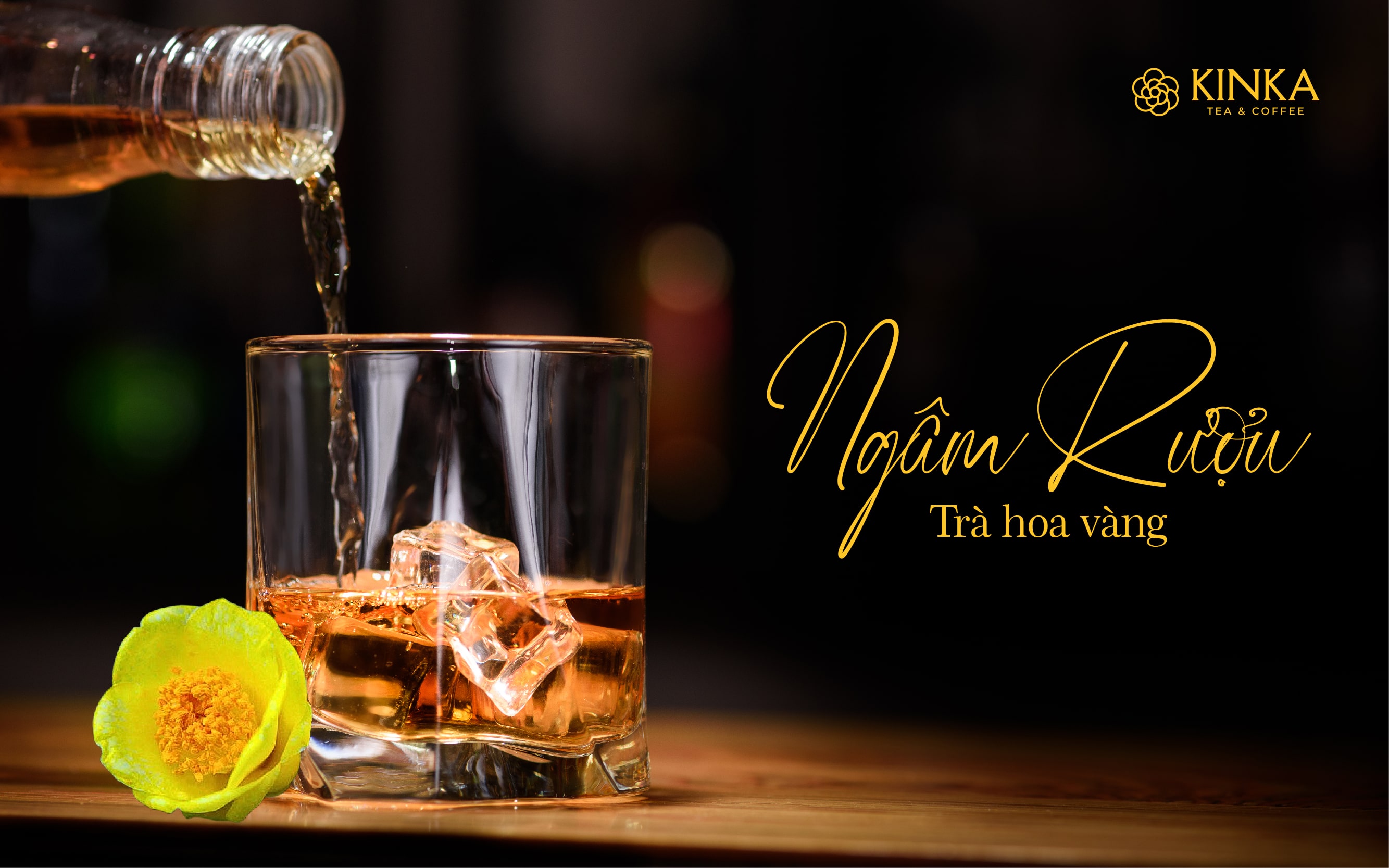 Cách ngâm rượu trà hoa vàng