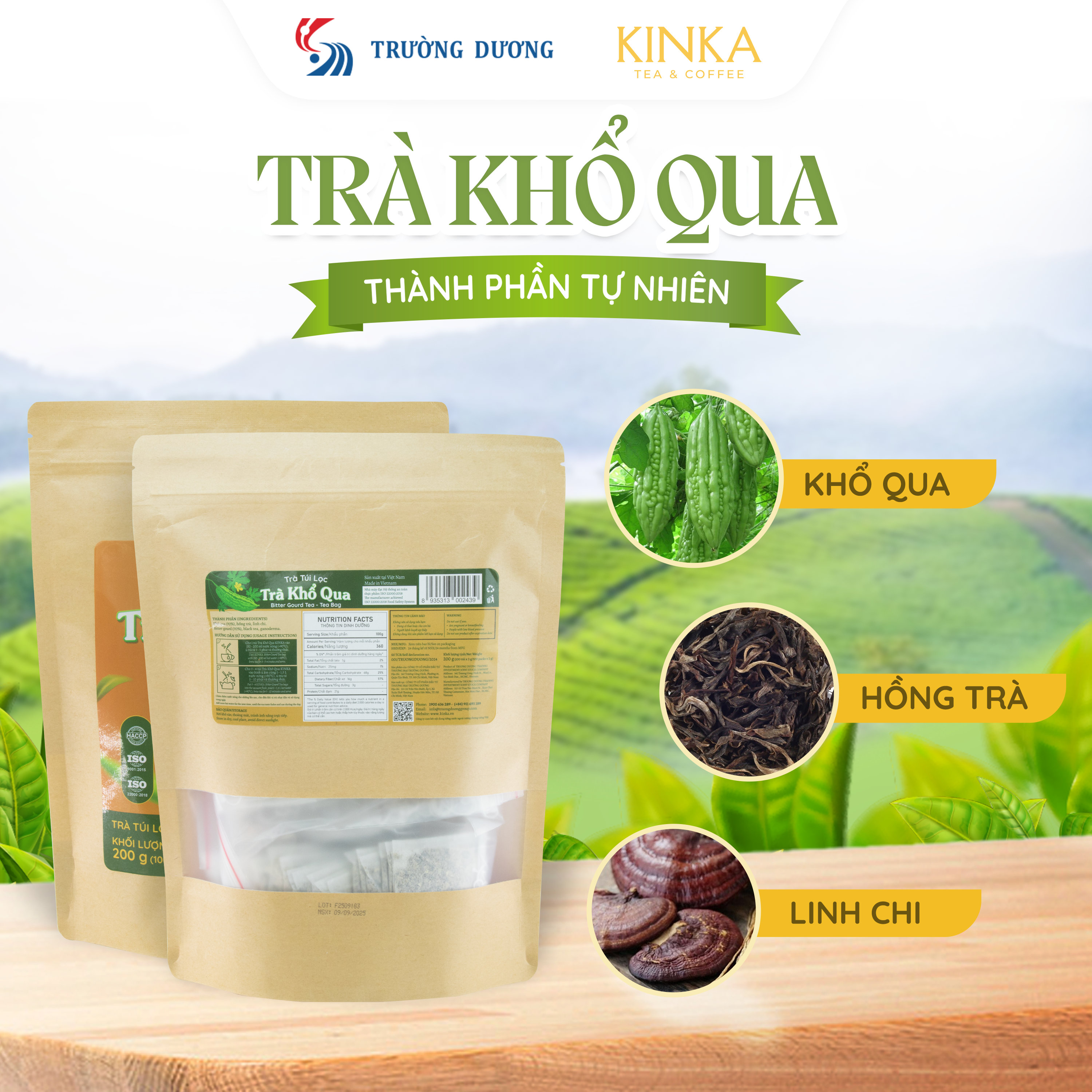 Trà Khổ Qua 200g (100 gói x 2g)