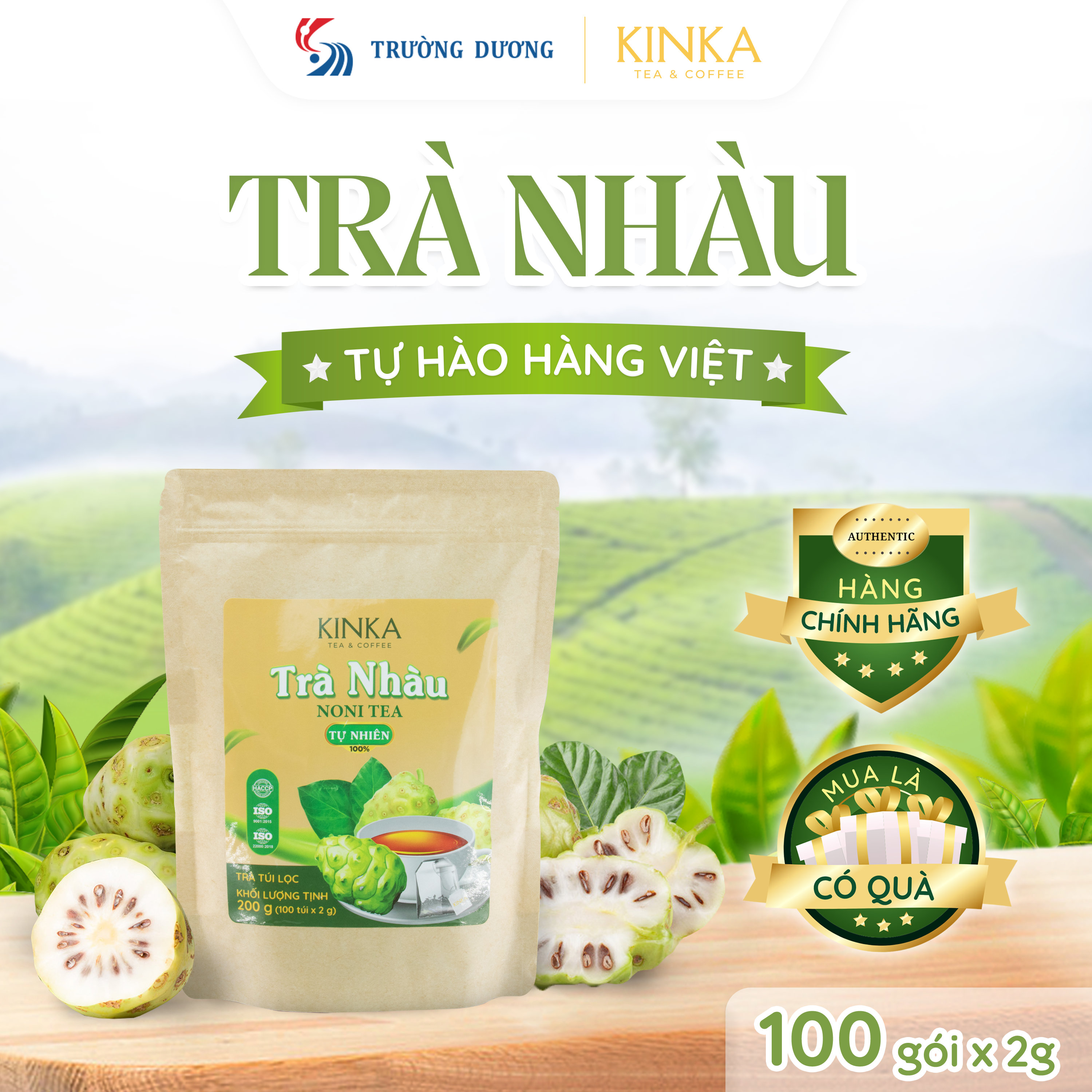 Trà Nhàu 200g (100 gói x 2g)