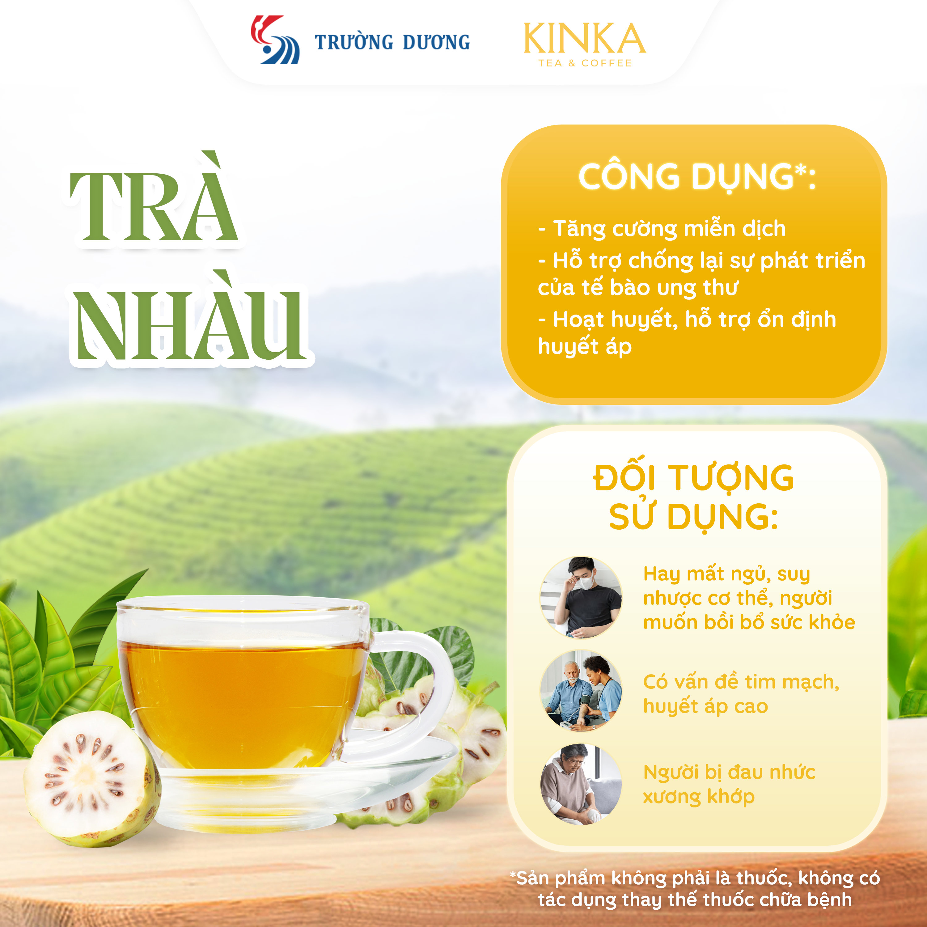 Trà Nhàu 200g (100 gói x 2g)