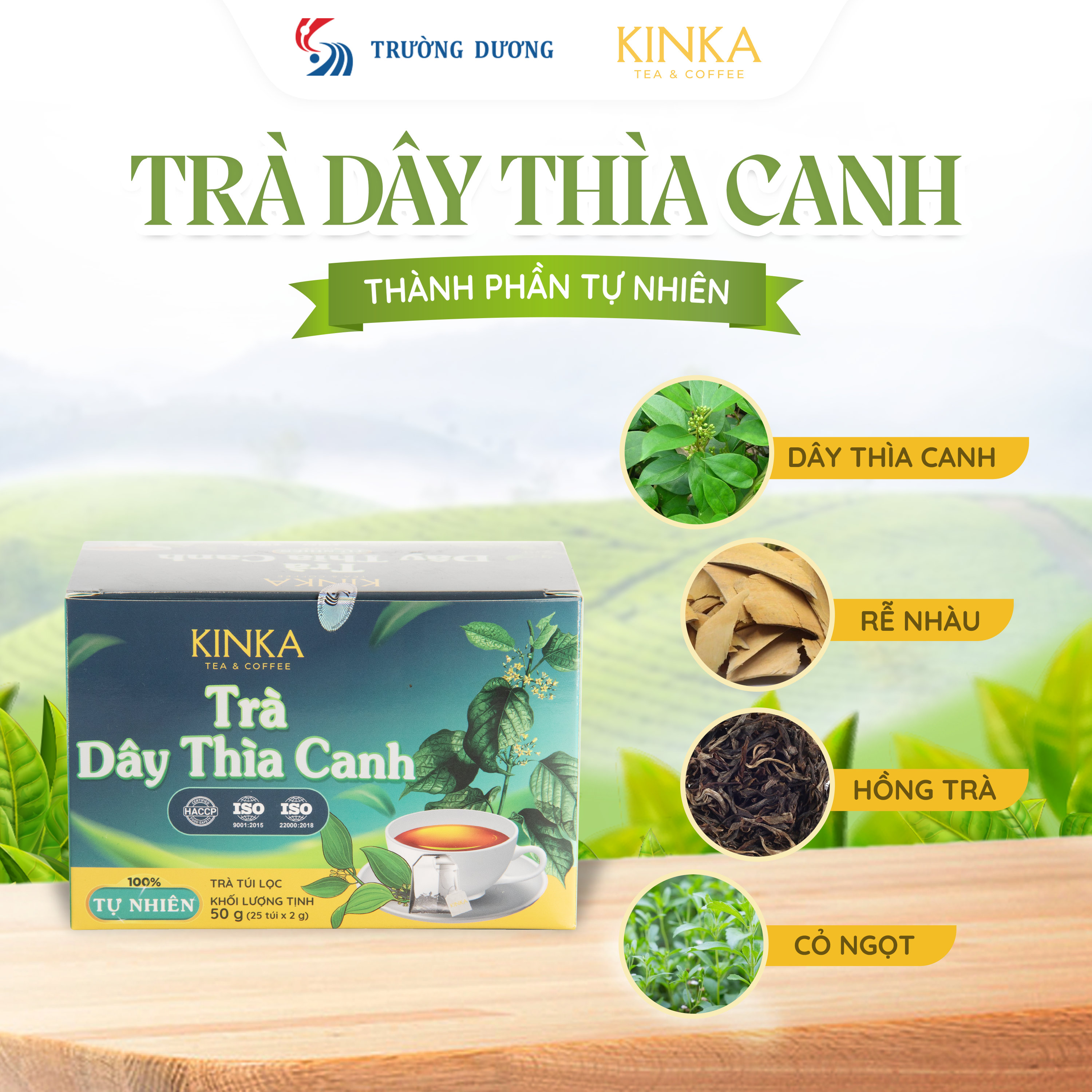 Trà Dây Thìa Canh 50g (25 gói x 2g)