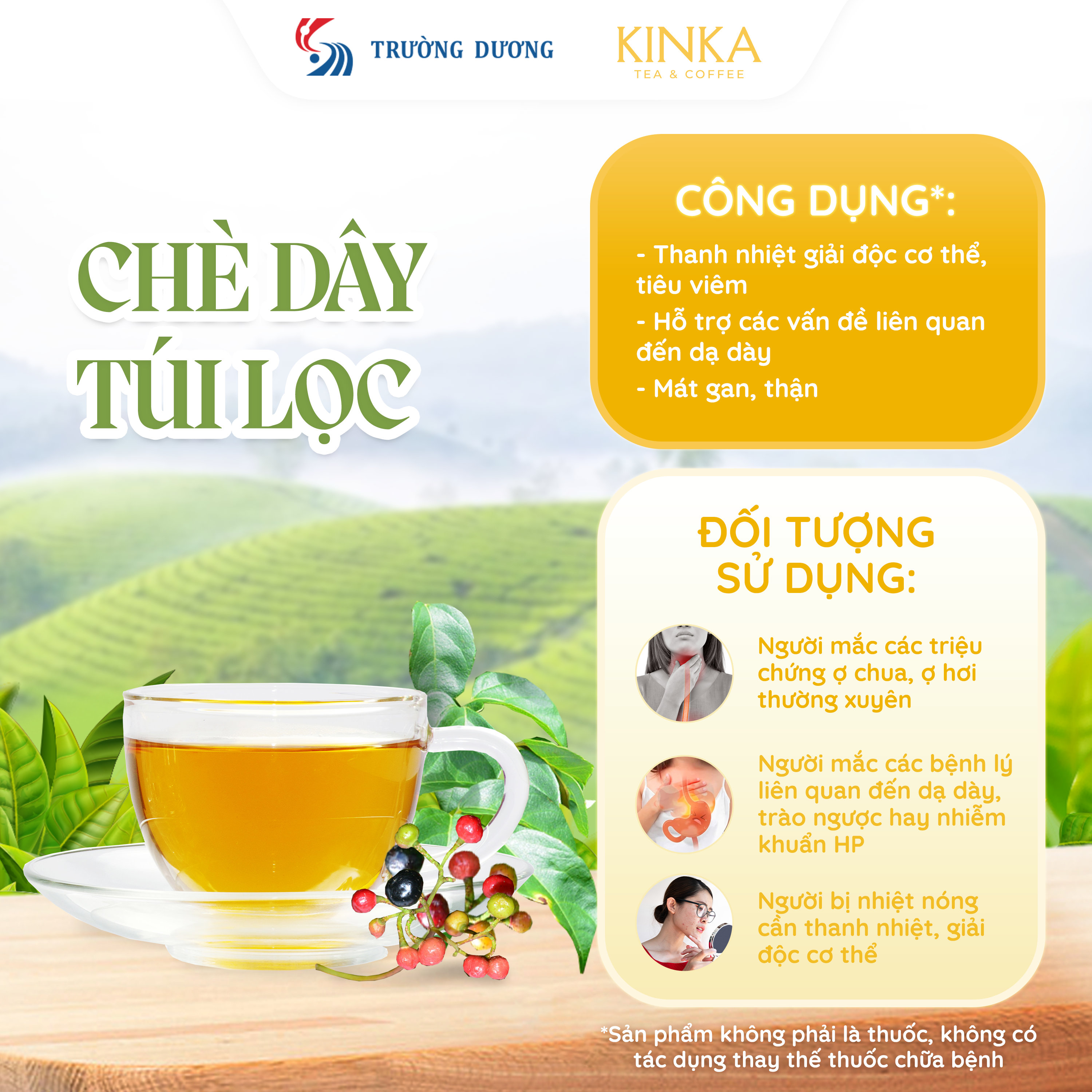 Chè Dây túi lọc 50g (25 gói x 2g)