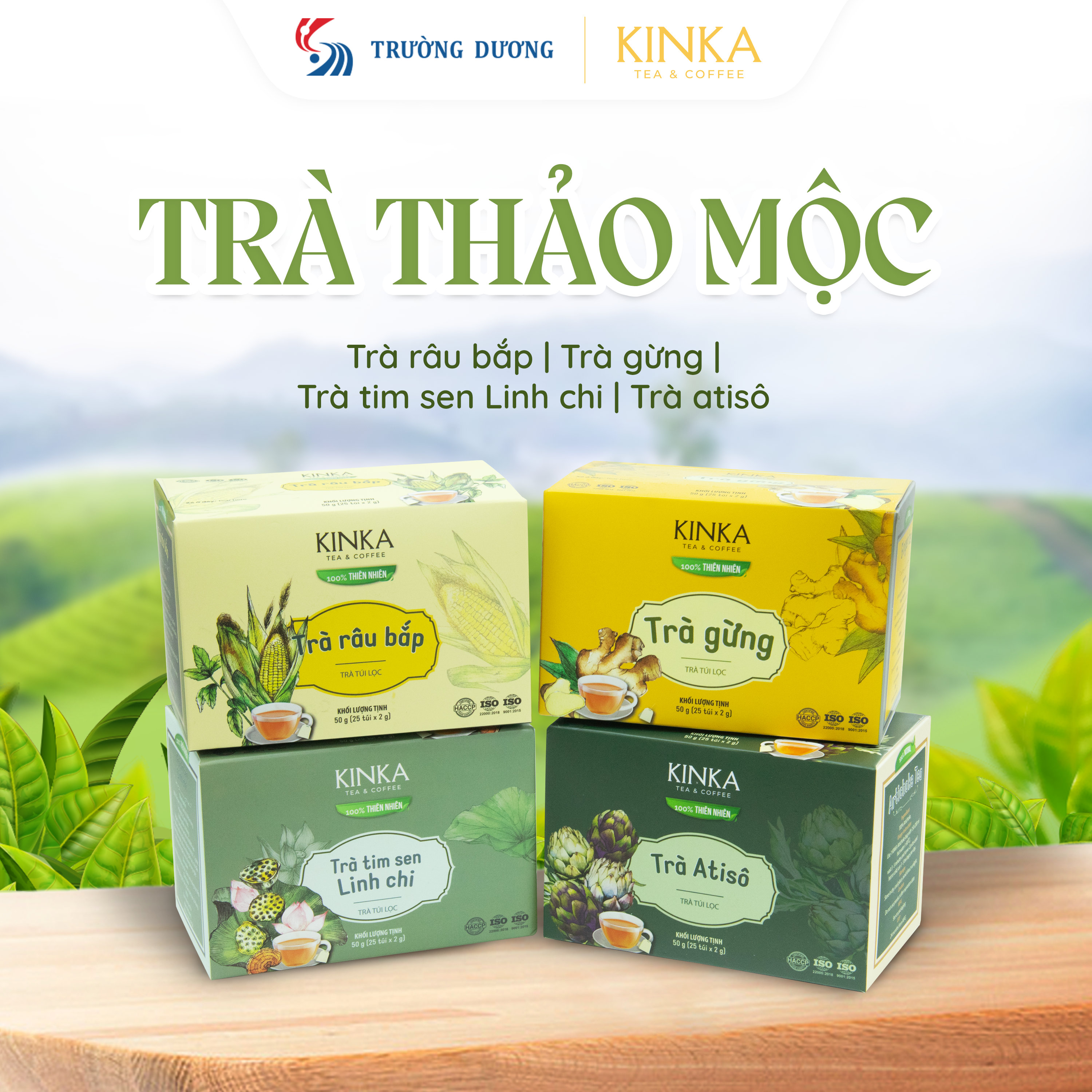 Trà Gừng túi lọc 50g (25 gói x 2g)
